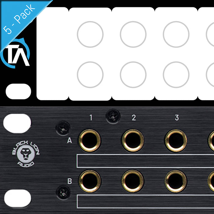 Write-Your-Own Patch Bay Label Compatible with Black Lion PBR TRS and TRS3 Bays