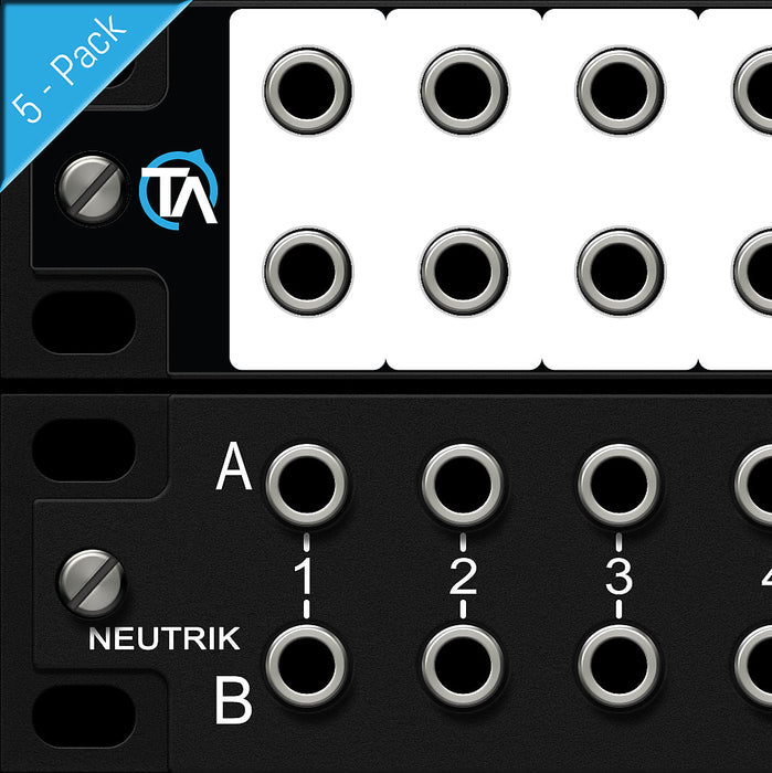 Write-Your-Own Patch Bay Labels Compatible with Neutrik NYS-SPP-L1