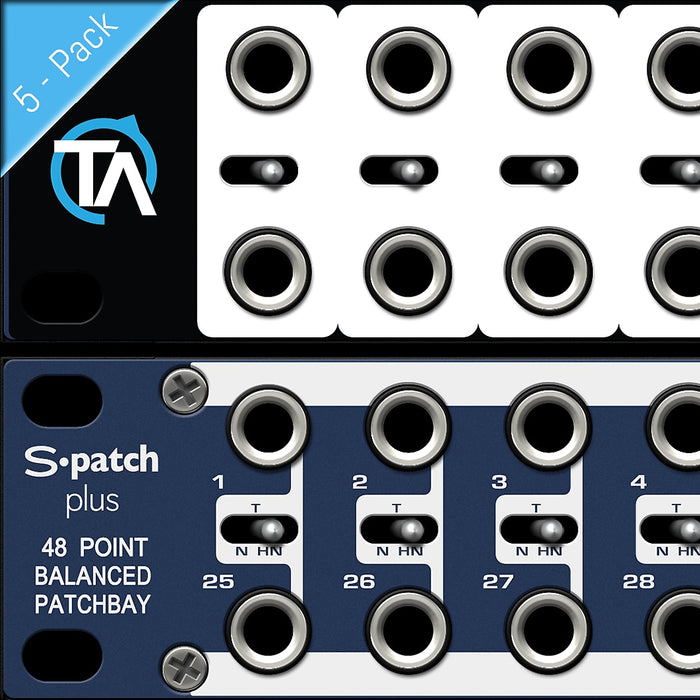 Write-Your-Own Patch Bay Labels Compatible with Samson S Patch Plus