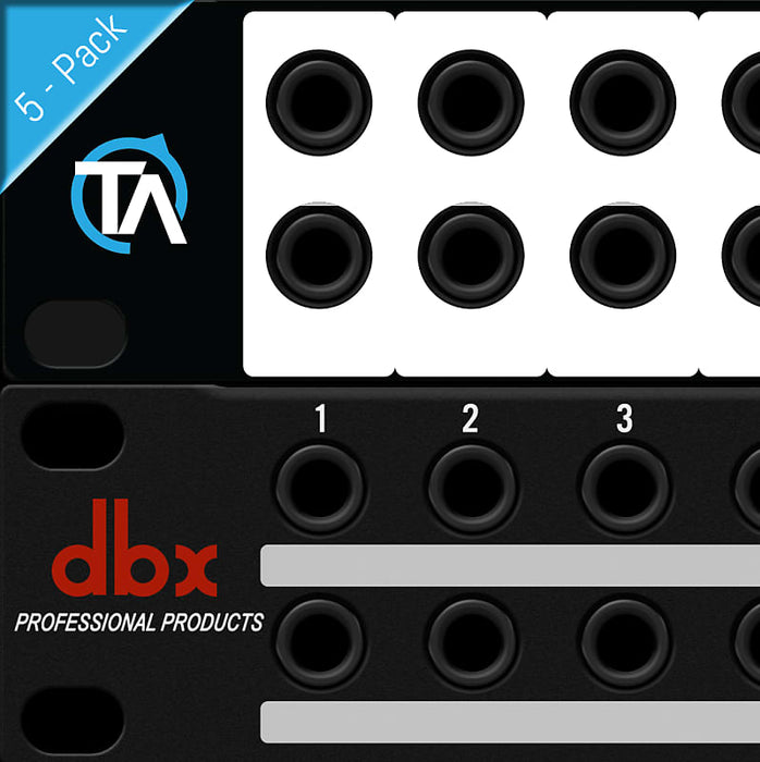 Write-Your-Own Patch Bay Labels Compatible with DBX PB-48