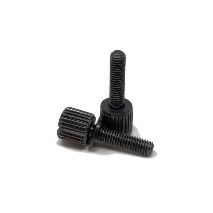10-32 Thumb Screws Black for 19" rack equipment