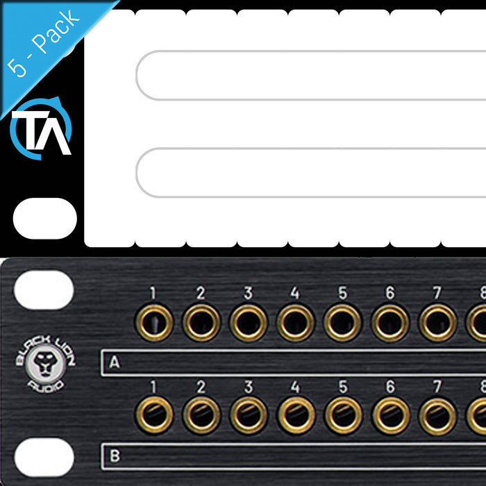 Write-Your-Own Patch Bay Label Compatible with Black Lion PBR TT Bays