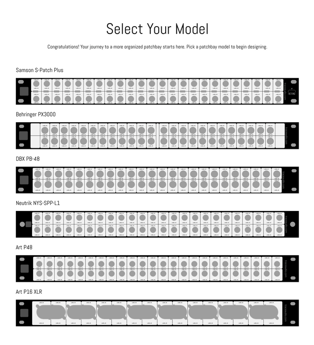 Custom Patchbay Label Designer