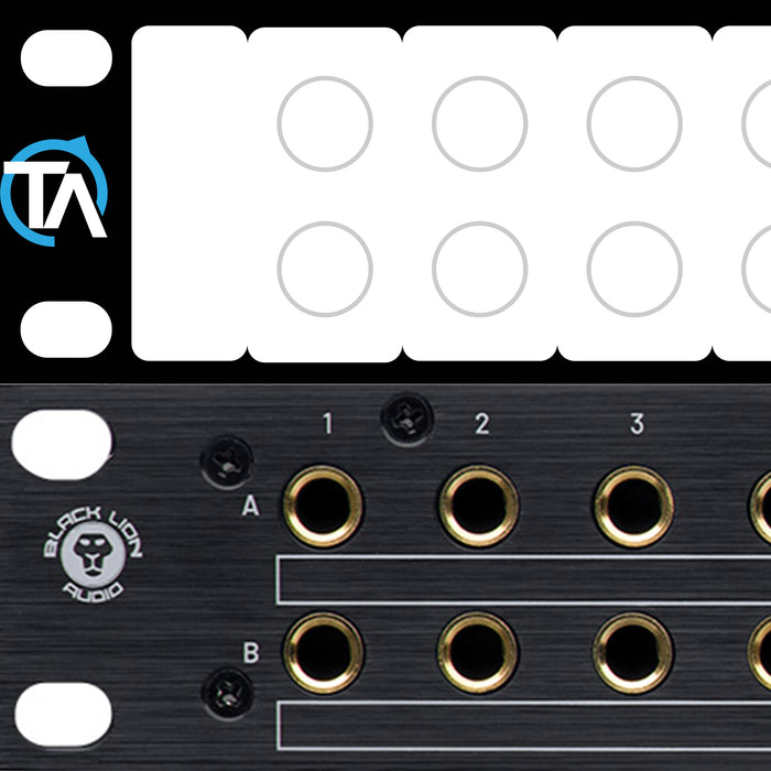 Write-Your-Own Patch Bay Label Compatible with Black Lion PBR TRS and TRS3 Bays