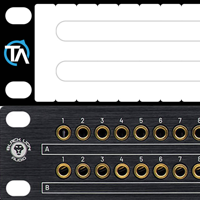 Write-Your-Own Patch Bay Label Compatible with Black Lion PBR TT Bays