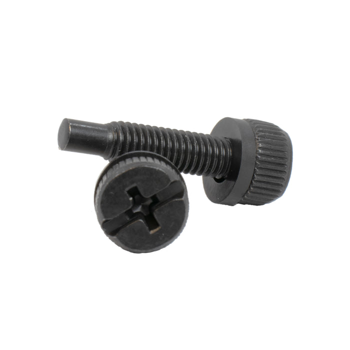 10-32 Thumb Screws Black for 19" rack equipment