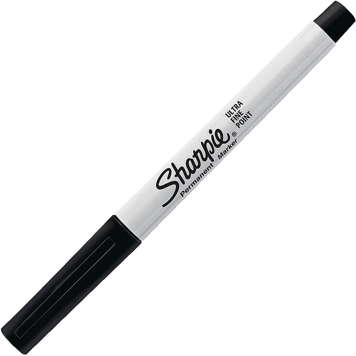 Sharpie Permanent Markers, Ultra Fine Point Black